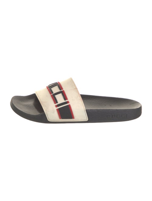 Gucci Sylvie Web Accent Rubber Slides