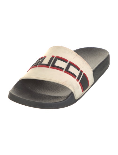 Gucci Sylvie Web Accent Rubber Slides