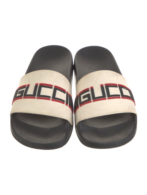 Gucci Sylvie Web Accent Rubber Slides