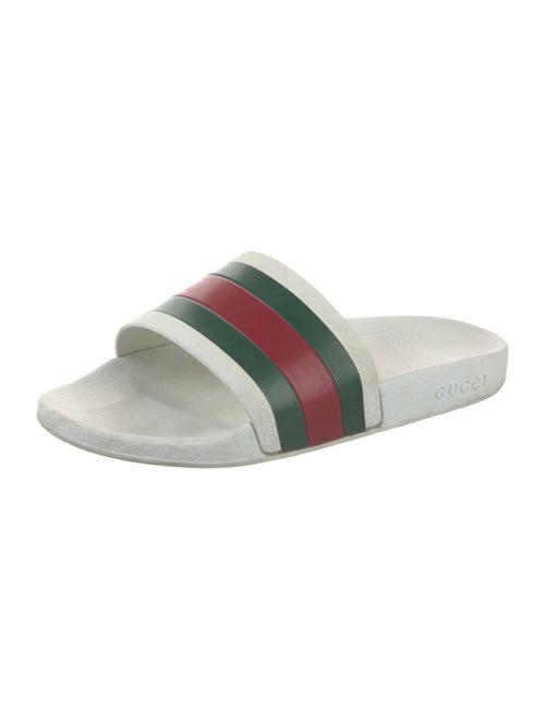 Gucci Web Accent Rubber Slides