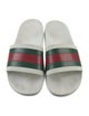 Gucci Web Accent Rubber Slides