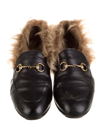 Gucci Horsebit Accent Leather Mules