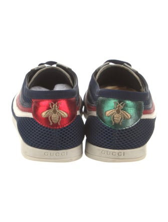 Gucci Sylvie Web Accent Mesh Sneakers