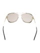 Gucci Interlocking G Logo Aviator Sunglasses