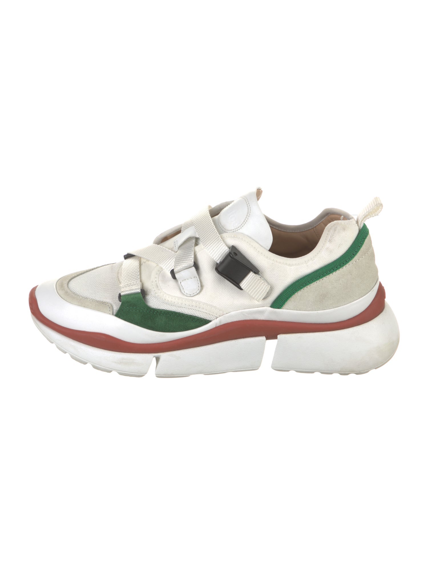 Chloé Leather Printed Athletic Sneakers