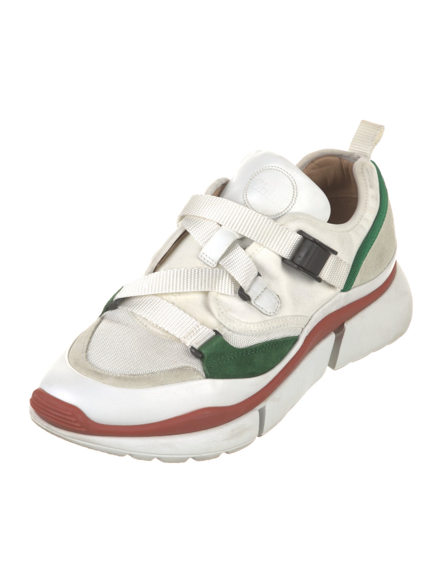 Chloé Leather Printed Athletic Sneakers