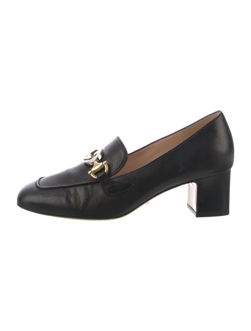 Gucci Interlocking G Logo Leather Pumps