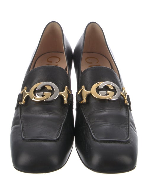 Gucci Interlocking G Logo Leather Pumps