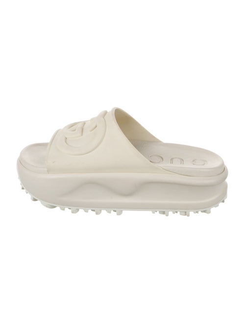Gucci Platm Interlocking G Logo Slides