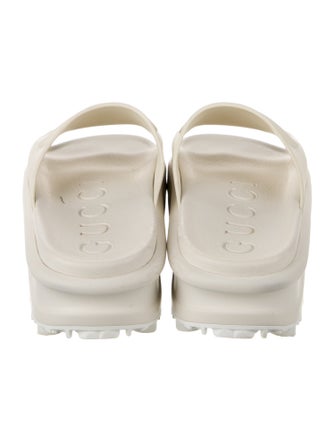 Gucci Platm Interlocking G Logo Slides