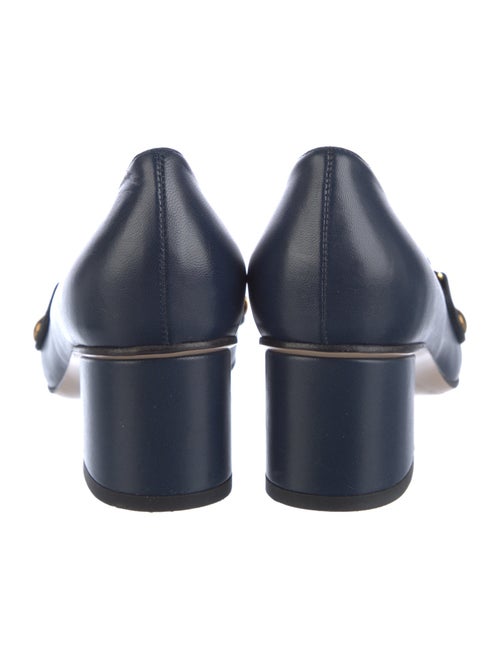 Gucci Sylvie Web Accent Leather Pumps