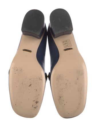 Gucci Sylvie Web Accent Leather Pumps