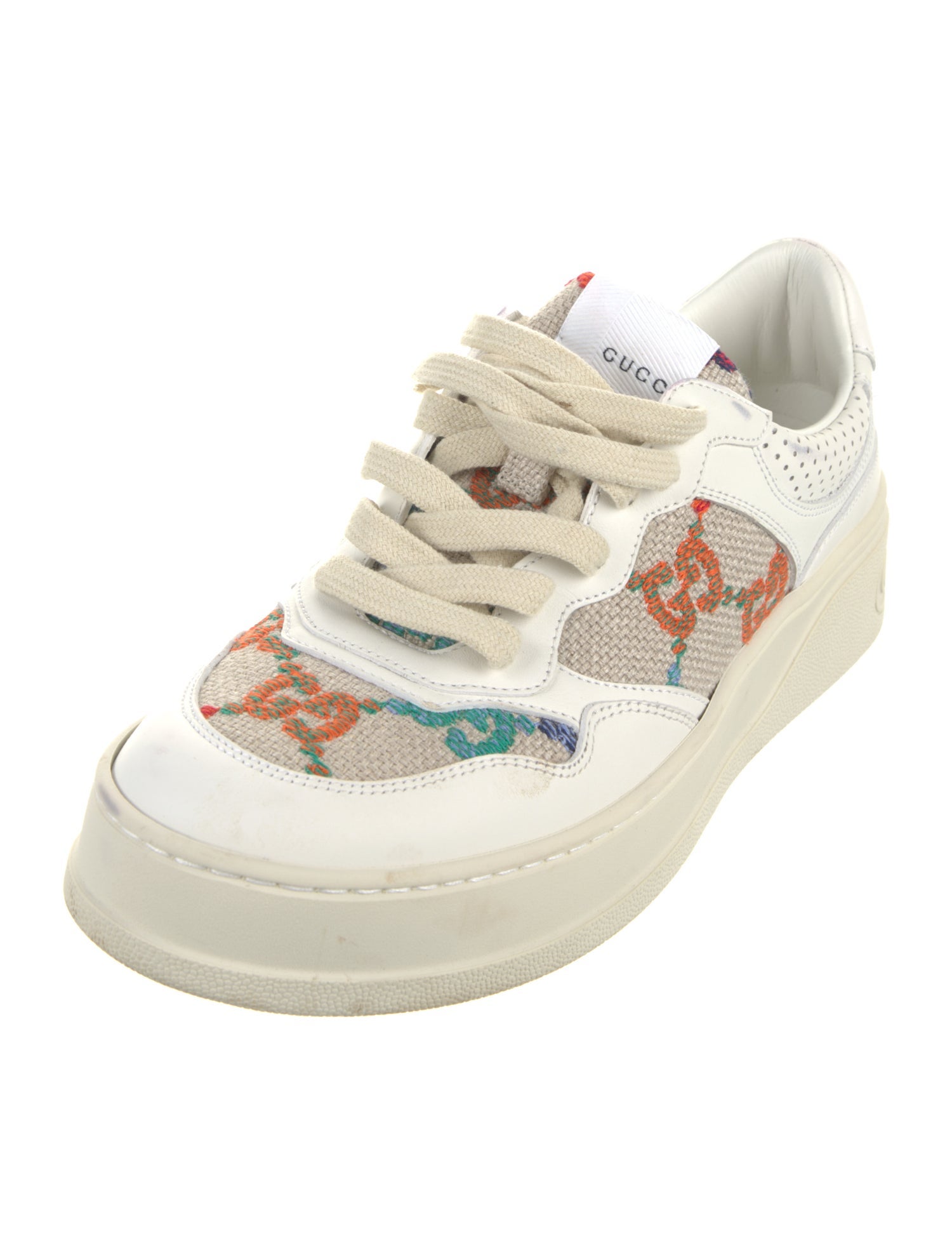 Gucci GG Canvas Leather Sneakers