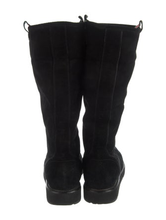 Gucci Web Accent Suede Boots