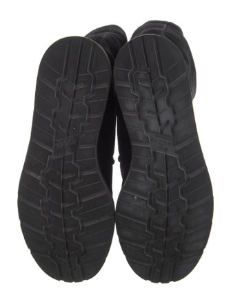 Gucci Web Accent Suede Boots