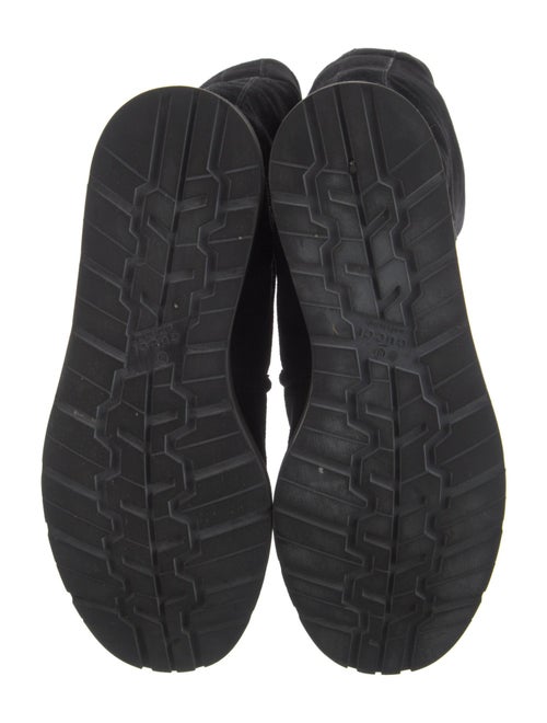 Gucci Web Accent Suede Boots