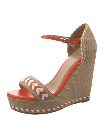 Gucci Raffia Printed Espadrilles