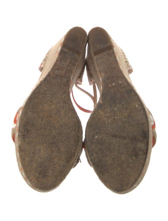 Gucci Raffia Printed Espadrilles