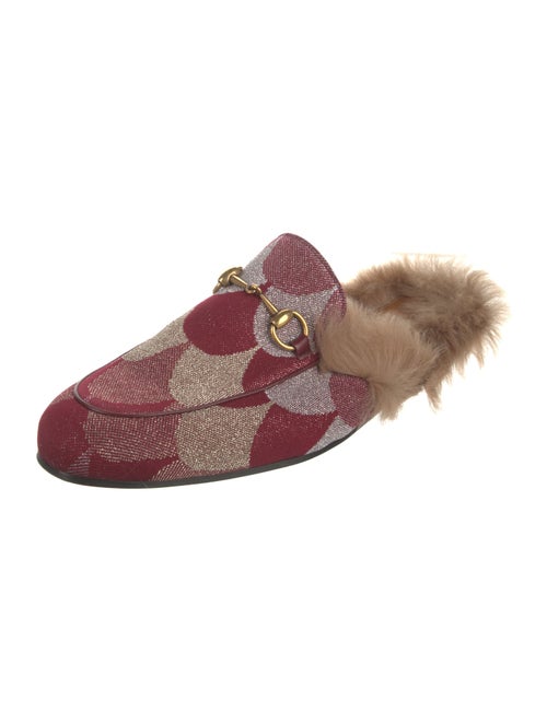 Gucci Printed Glitter Accents Slippers