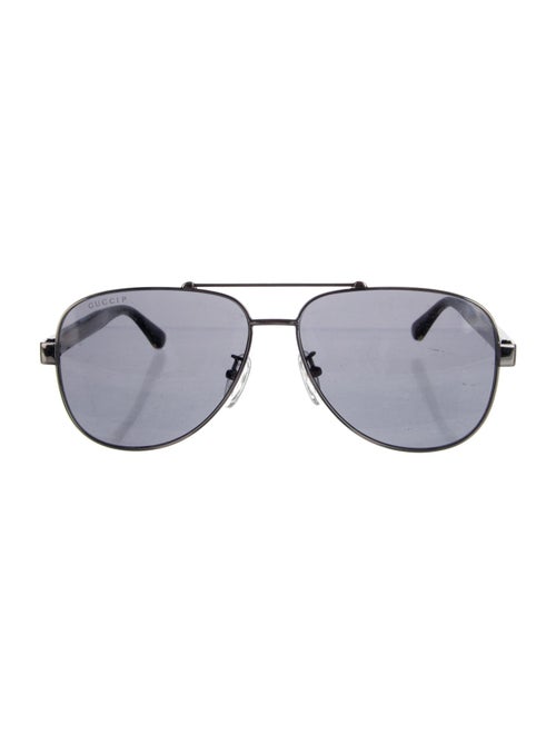 Gucci Web Accent Aviator Sunglasses