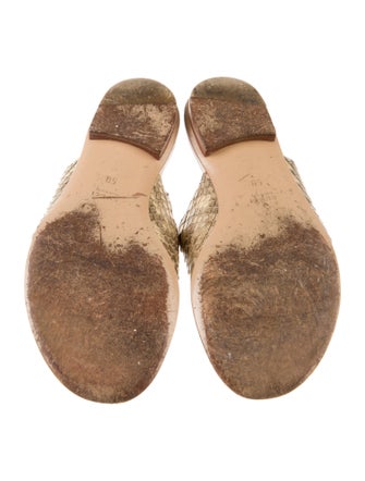 Gucci Python Animal Print Slides