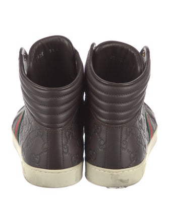 Gucci Interlocking CC Logo Leather Sneakers