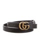 Gucci Double G Logo Skinny Belt