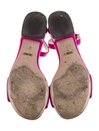 Gucci Horsebit Accent Suede Sandals