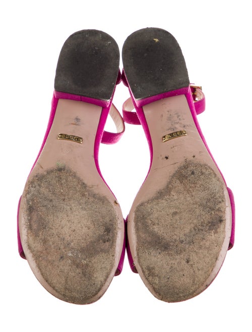 Gucci Horsebit Accent Suede Sandals