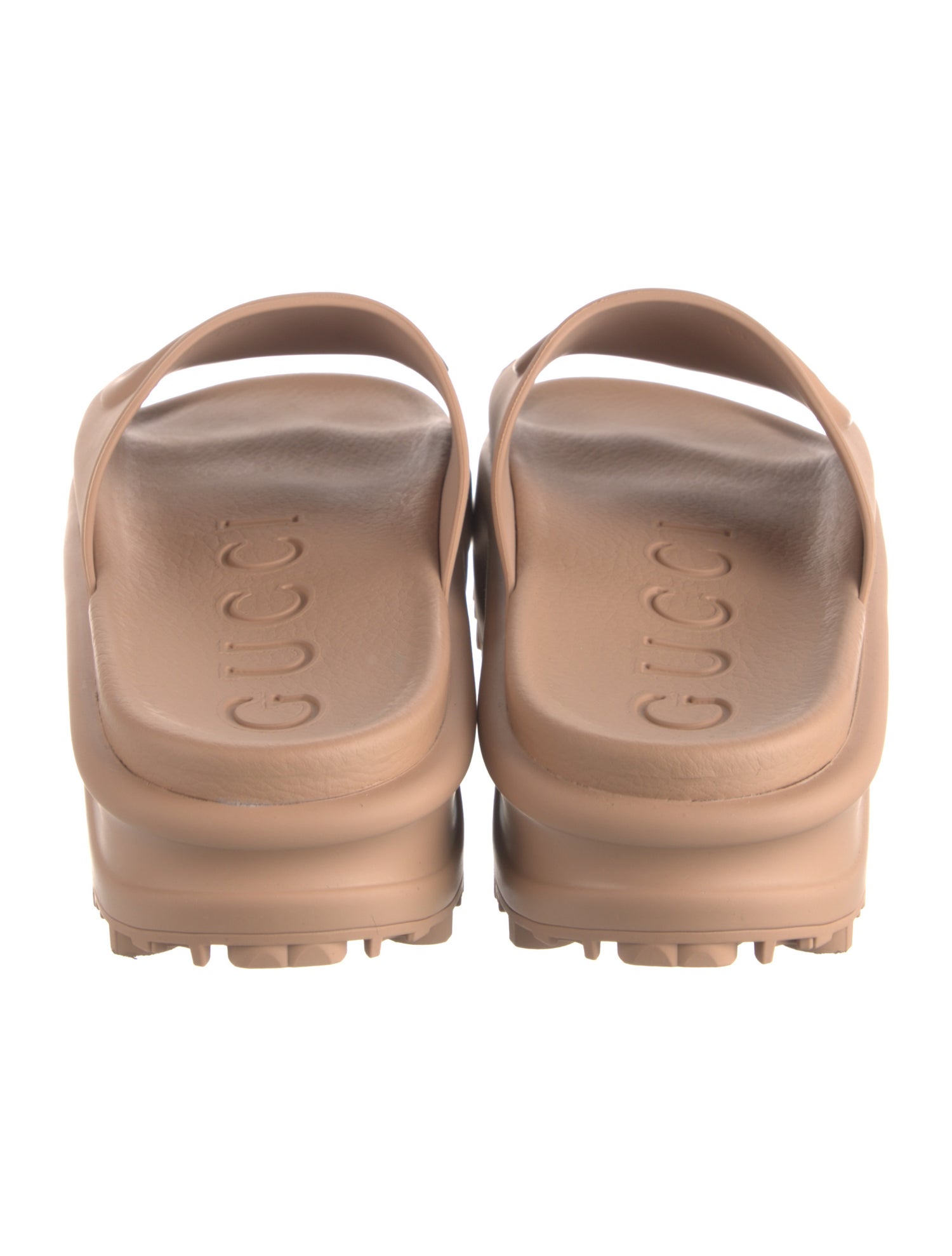 Gucci Interlocking G Logo Rubber Slides