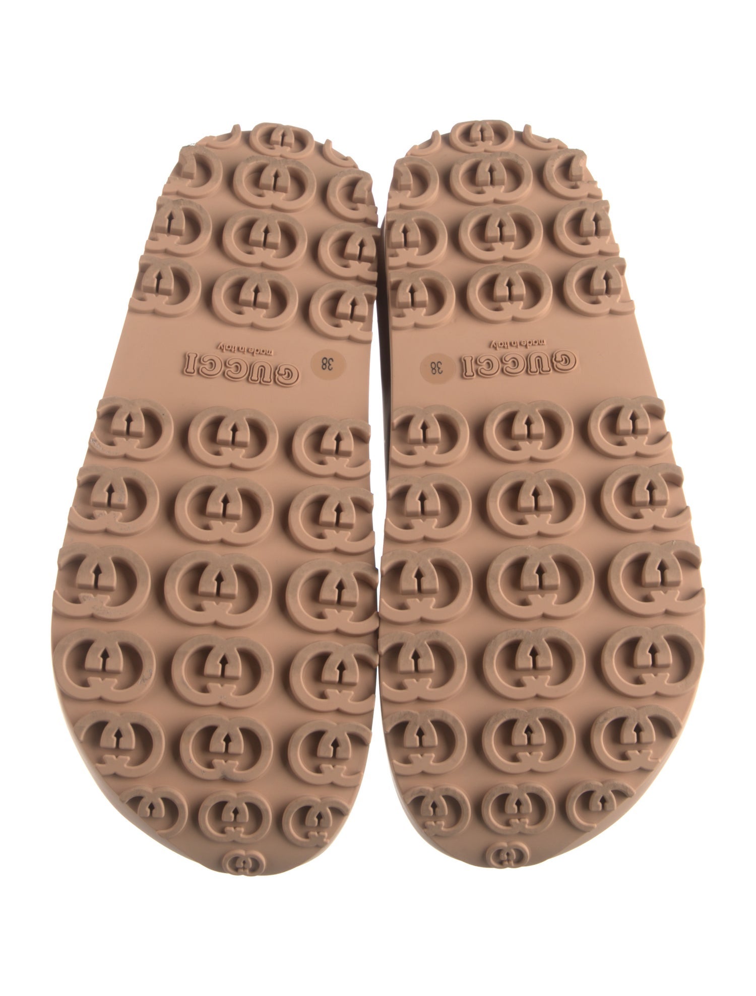 Gucci Interlocking G Logo Rubber Slides