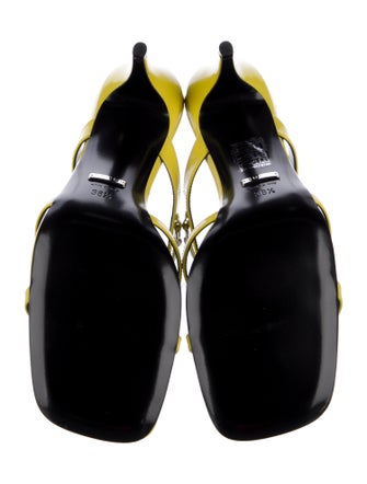 Gucci Horsebit Accent Patent Leather Slides