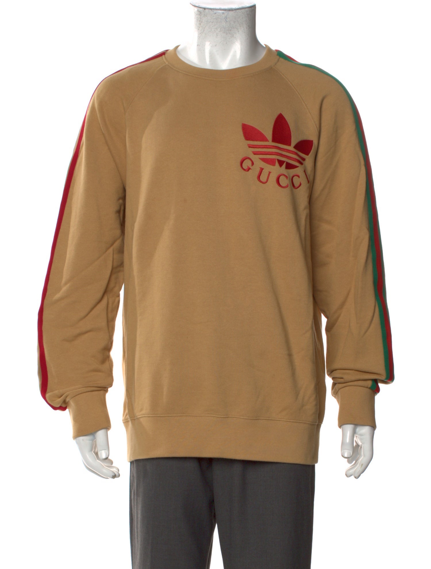 Gucci x Adidas Web Accent Graphic Print Pullover