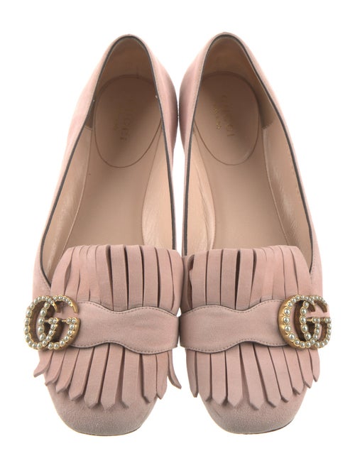 Gucci Double G Logo Suede Loafers