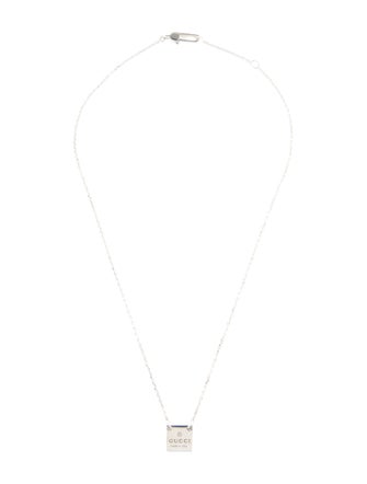 Gucci Trademark Square Pendant Necklace
