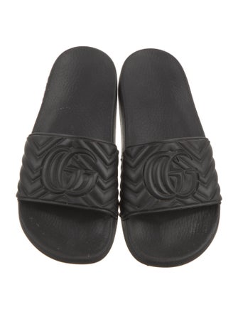 Gucci Double G Logo Rubber Slides