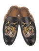Gucci Horsebit Accent Leather Slippers