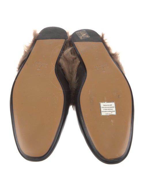 Gucci Horsebit Accent Leather Slippers