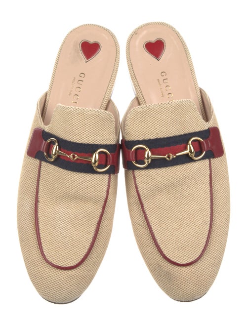 Gucci Web Accent Canvas Mules