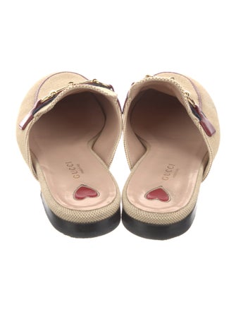 Gucci Web Accent Canvas Mules