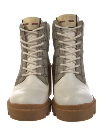 Gucci GG Supreme Combat Boots
