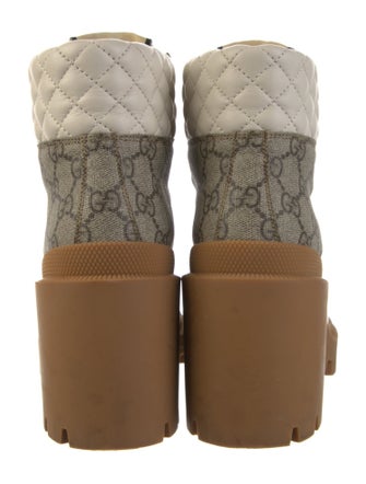 Gucci GG Supreme Combat Boots