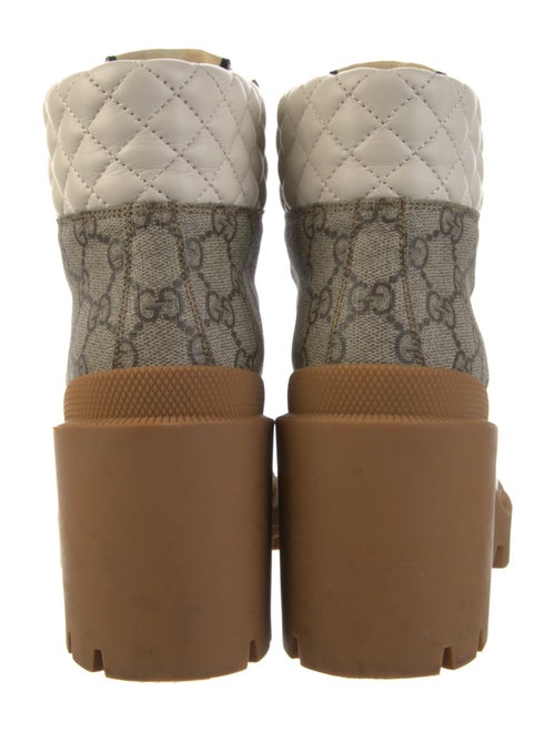 Gucci GG Supreme Combat Boots