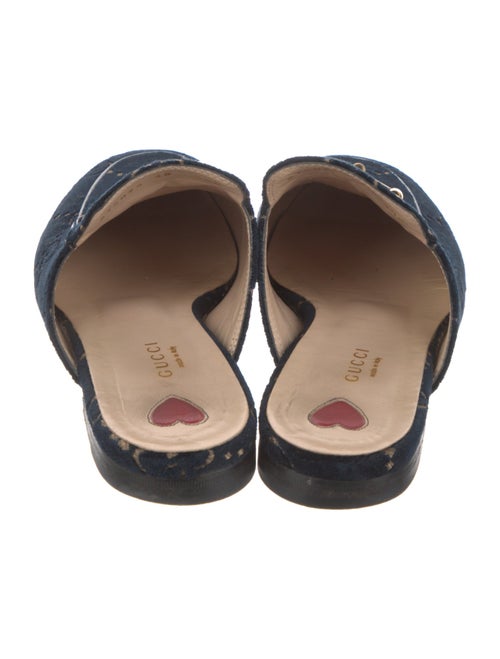 Gucci Horsebit Accent Velvet Mules