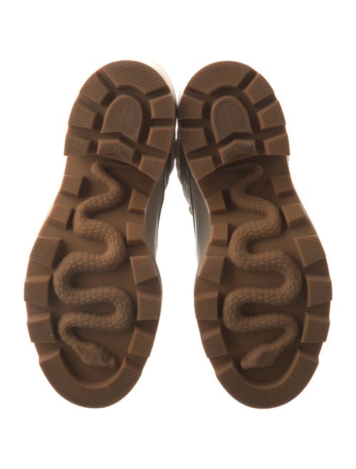 Gucci Printed Lace-Up Boots