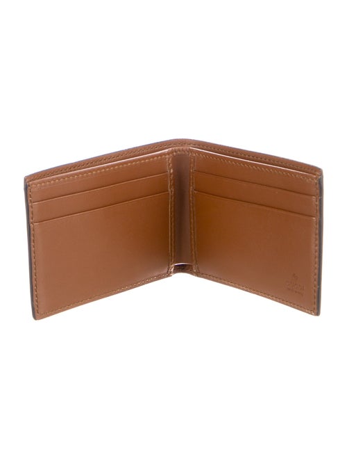 Gucci Bi-Fold Card Case Leather Bifold Wallet