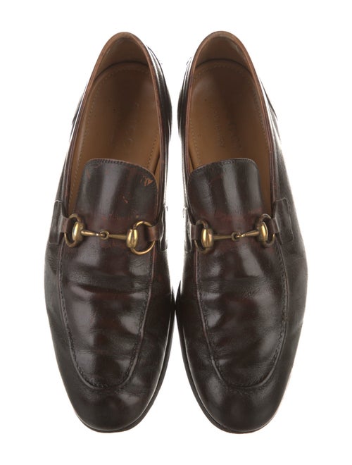 Gucci Horsebit Accent Leather Loafers