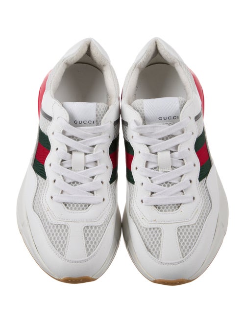 Gucci Web Accent Leather Chunky Sneakers
