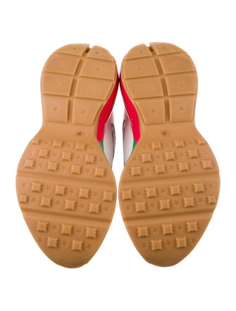 Gucci Web Accent Leather Chunky Sneakers