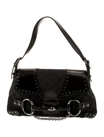 Gucci GG Canvas Horsebit Chain Small